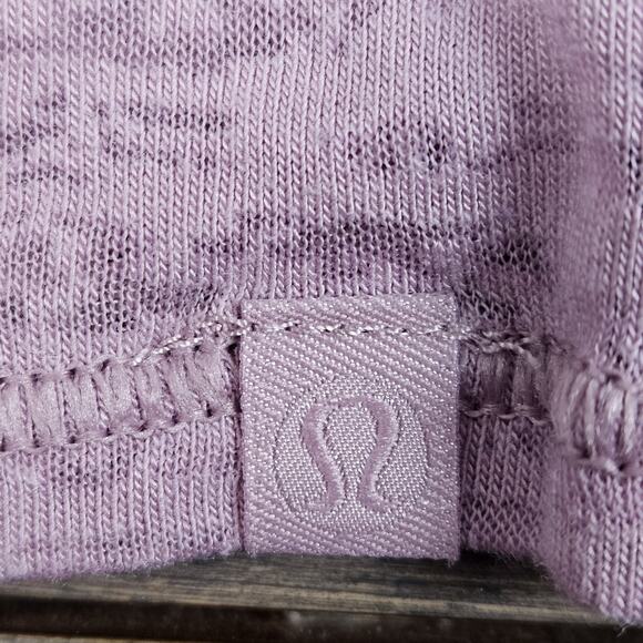 Lululemon Breeze Through Twist Tank Top Pink Rose Blush 6 Pullover Cropped - Picture 5 of 6